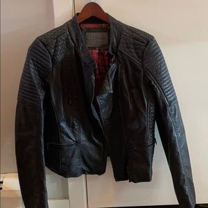 Faux leather jacket